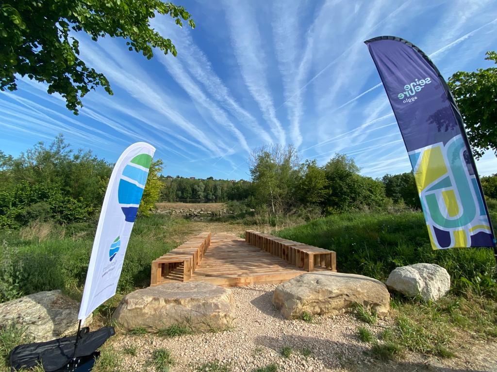 Inauguration des oeuvres Seine à Vélo