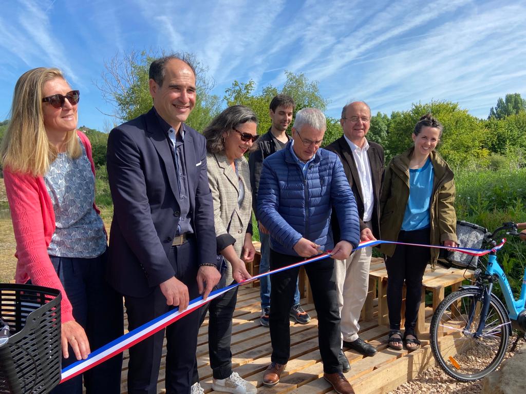 Inauguration des oeuvres Seine à Vélo