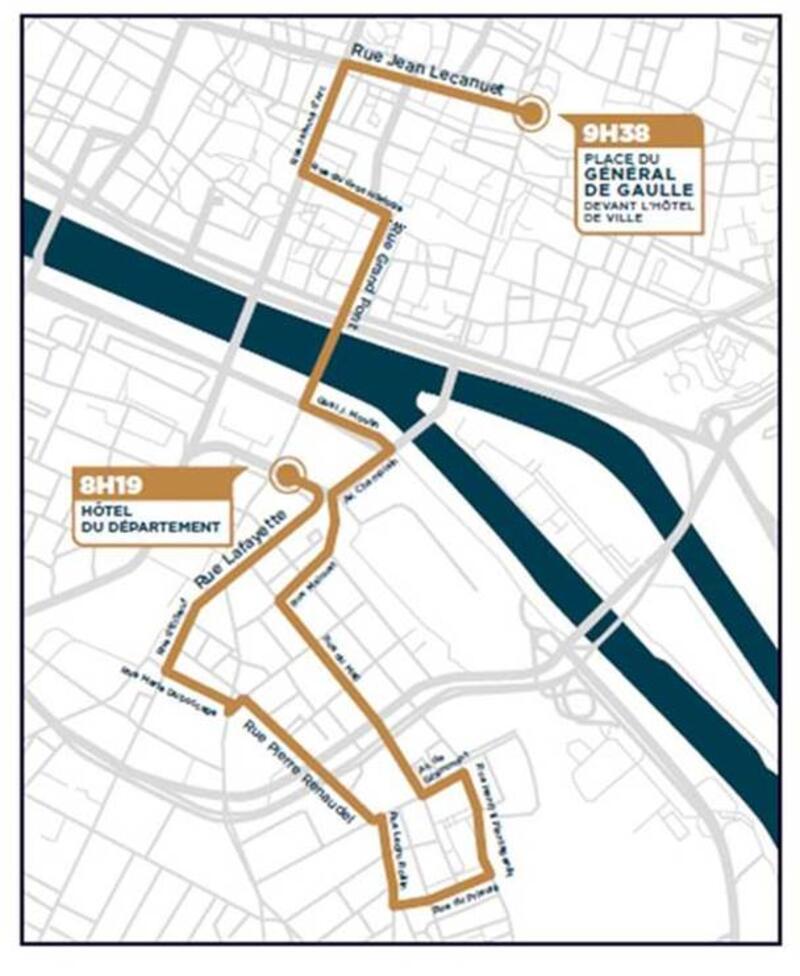 Le parcours de la flamme olympique du vendredi 5 juillet