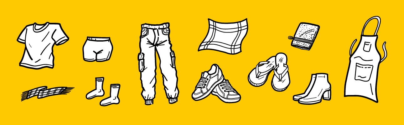 Collecte du textile, linge et chaussures