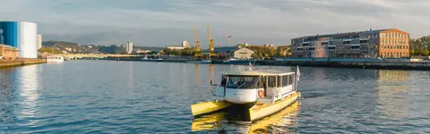 La navette fluviale entre les 2 rives