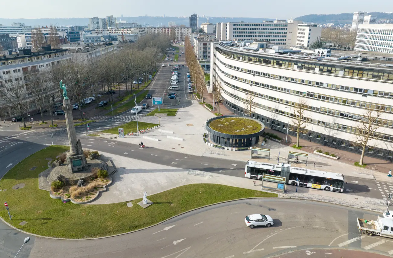 cours clemenceau vu d'un drone