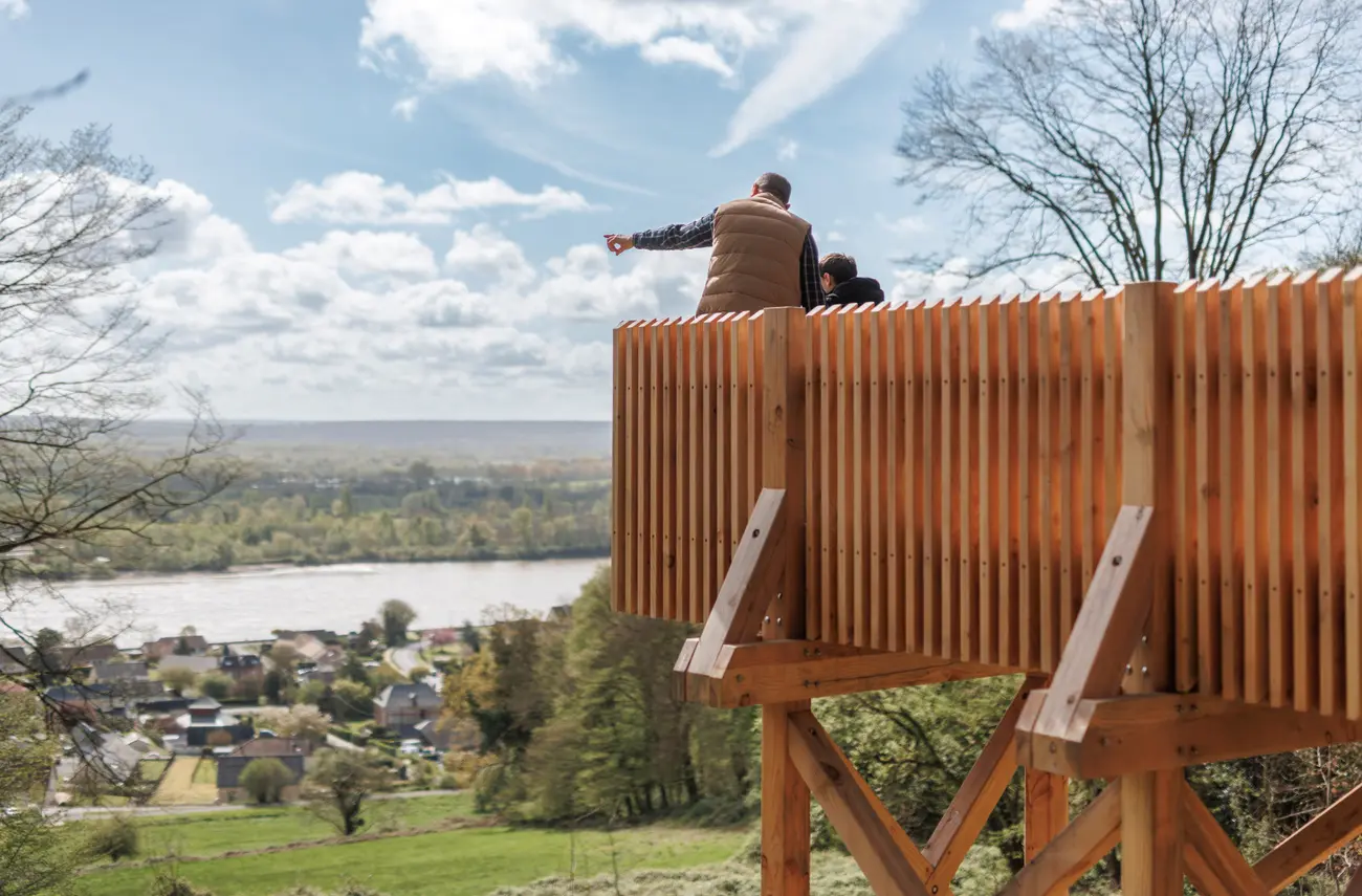 Forêt domaniale du Trait-Maulévrier : un nouveau point de vue panoramique Forêt domaniale du Trait-Maulévrier : un nouveau point de vue panoramique