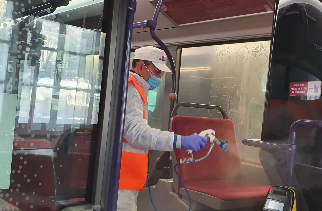 Un solution locale pour désinfecter les transports en commun Un solution locale pour désinfecter les transports en commun