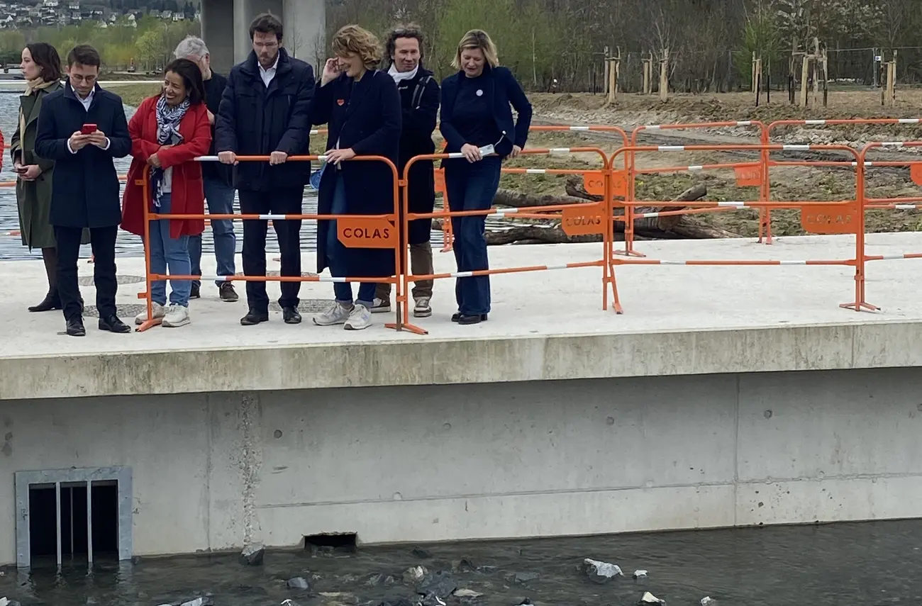 Écoquartier Flaubert : mise en eau du canal