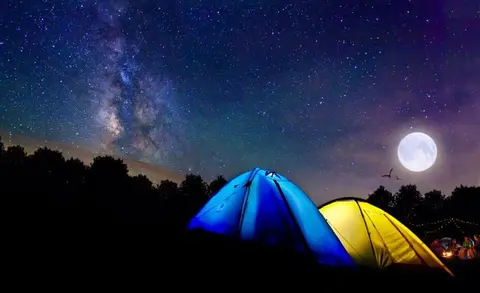 Bivouac sous la lune