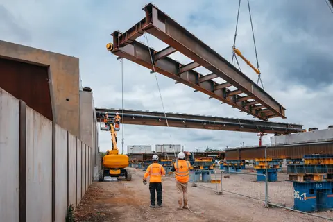 Un nouveau pont dans le quartier Flaubert à Rouen
