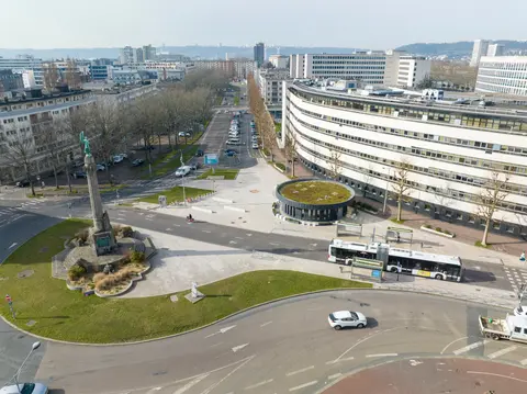 cours clemenceau vu d'un drone