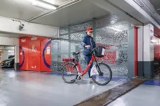 Ouverture du parking à vélos Lovélo à Rouen Saint-Marc