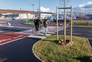 Travaux de requalification du parc d'activités du Malaquis au Trait