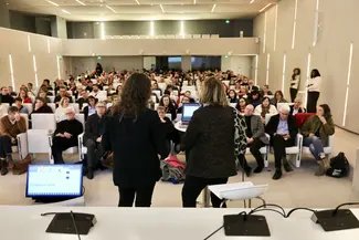 réunion de sensibilisation au cancer en milieu professionnel