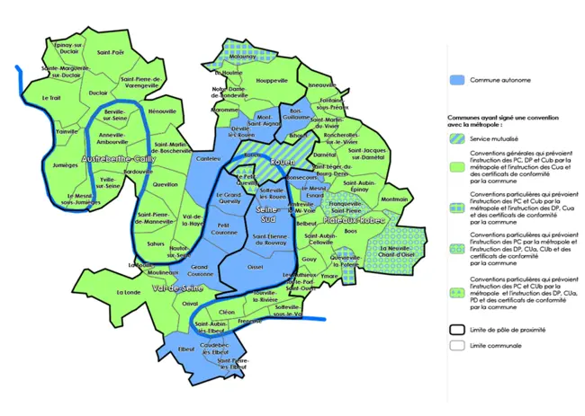 Carte de répartition de l'instruction des ADS
