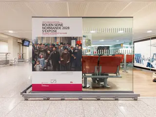 Rouen Seine Normandie 2028 s'expose en gares de Rouen et du Havre